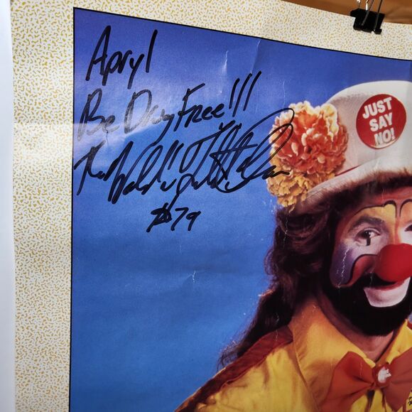 Nissan “Just Say No” Racing Poster • World's Fastest Clown • Signed Kids Promo - Picture 4 of 6